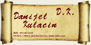 Danijel Kulačin vizit kartica